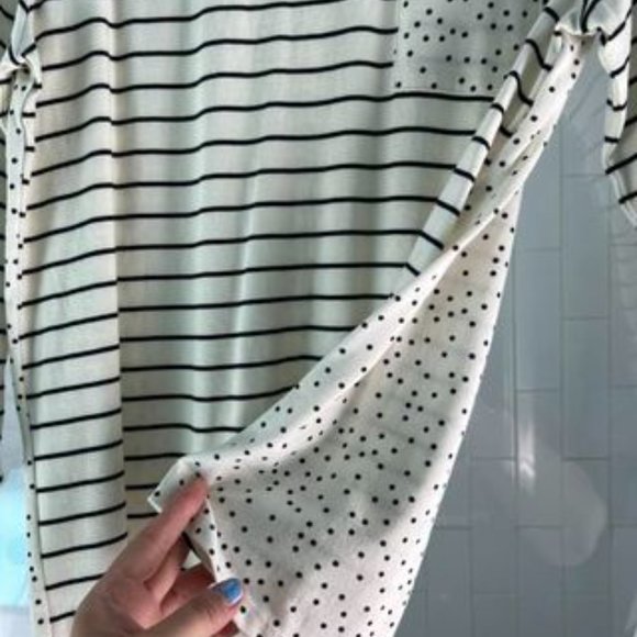 Talbots Mixed Media Top - Picture 2 of 3